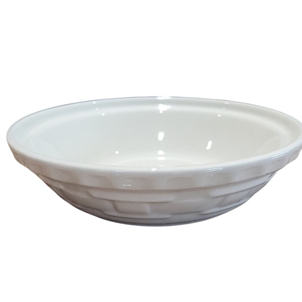 Longaberger Small Small Plate 7 1/4" D Ivory Color Ceramic Dish